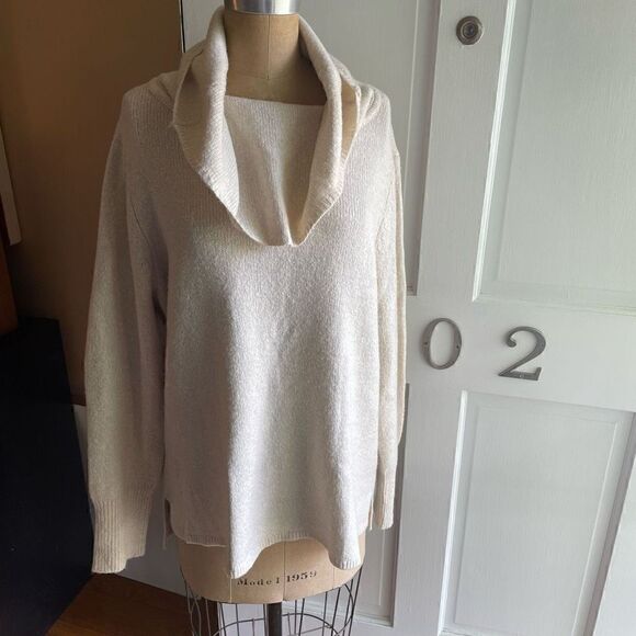 DKNY | cozy cream cowl neck sweater XL - Picture 10 of 10